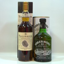 TOBERMORY 10 YEAR OLD IN TUBE   TALISKER MAP LABEL 10 YEAR OLD IN CARTON
