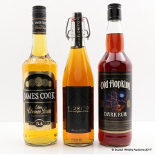 ASSORTED RUMS X 3 INCLUDING FIORITO LEMON INFUSED RUM 50CL