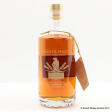 SANTIS 7 YEAR OLD SWISS ALPINE WHISKY BOTTLE NUMBER 888