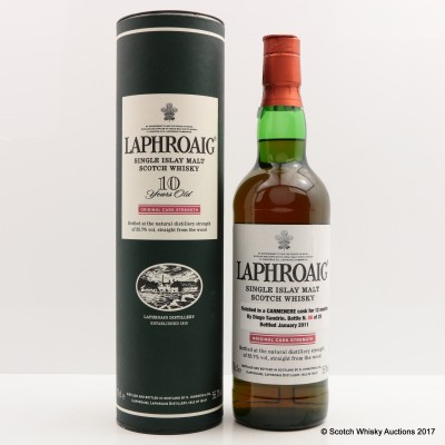 Laphroaig 10 Year Old Carmenere Finish Signed by Diego Sandrin