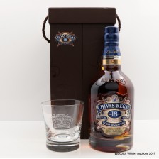 Chivas Regal 18 With Crystal Glasses Set