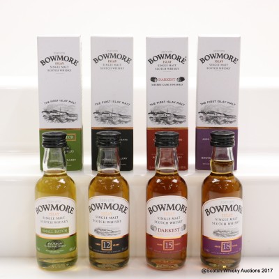 Assorted Bowmore Minis 4 x 5cl