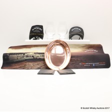 Bowmore Copper Tray Slate Place Sets Bar Mat Glencairn Glasses X 2 With Eye Masks