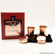 Glenfiddich Cooper Hip Flask Collapsible Cups X 2
