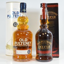 OLD PULTENEY 12 YEAR OLD   OLD PULTENEY LIQUEUR