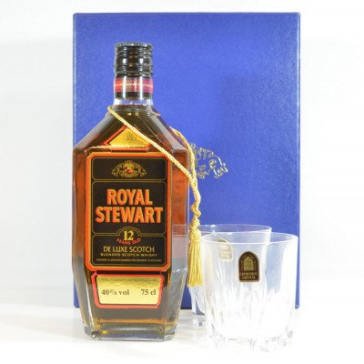 Royal Stewart 12 Year Old with 2 x Crystal Glasses