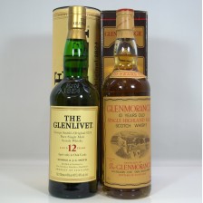 Glenmorangie 10 In Carton Glenlivet 12