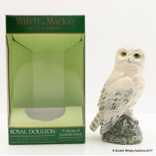 WHYTE   MACKAY SNOWY OWL CERAMIC DECANTER 20CL
