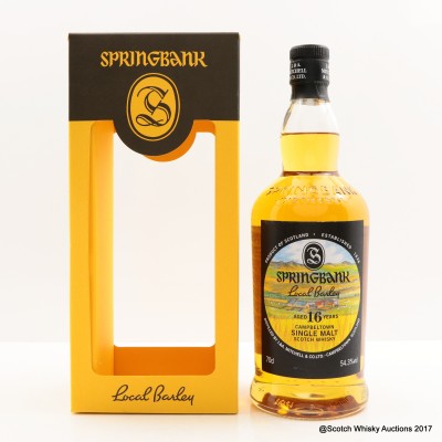 Springbank 1999 16 Year Old Local Barley