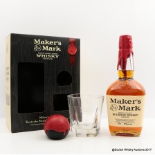 MAKER S MARK WITH GLASS   ICE MOULD SET