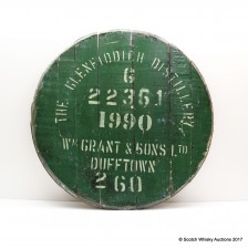 GLENFIDDICH 1990 DECORATIVE CASK END