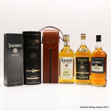 TEACHER S 1L IN LEATHER CASE  TEACHER S  50  12 YEAR OLD 1L   TEACHER S ORIGIN