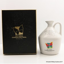 BOWMORE 10 YEAR OLD CERAMIC DECANTER FOR NATIONAL GARDEN FESTIVAL GATESHEAD 1990 75CL
