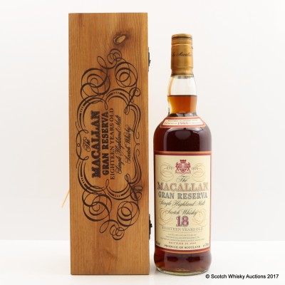 Macallan 1980 18 Year Old Gran Reserva