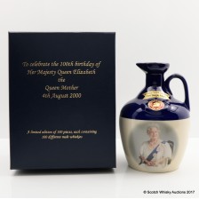 RUTHERFORD S CERAMIC 100TH BIRTHDAY OF THE QUEEN MOTHER DECANTER