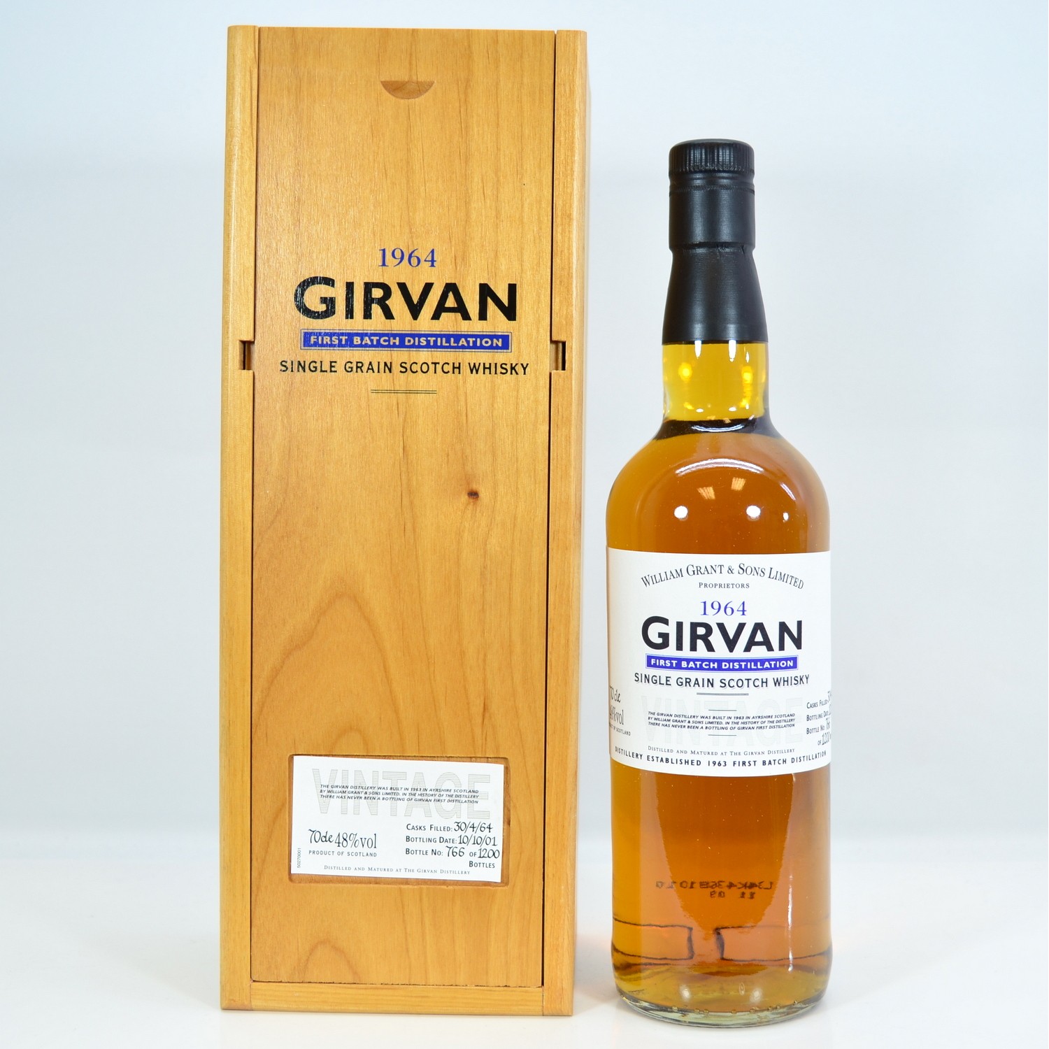 Girvan 1964 37 Year Old Single Grain William Grant The 30th Auction
