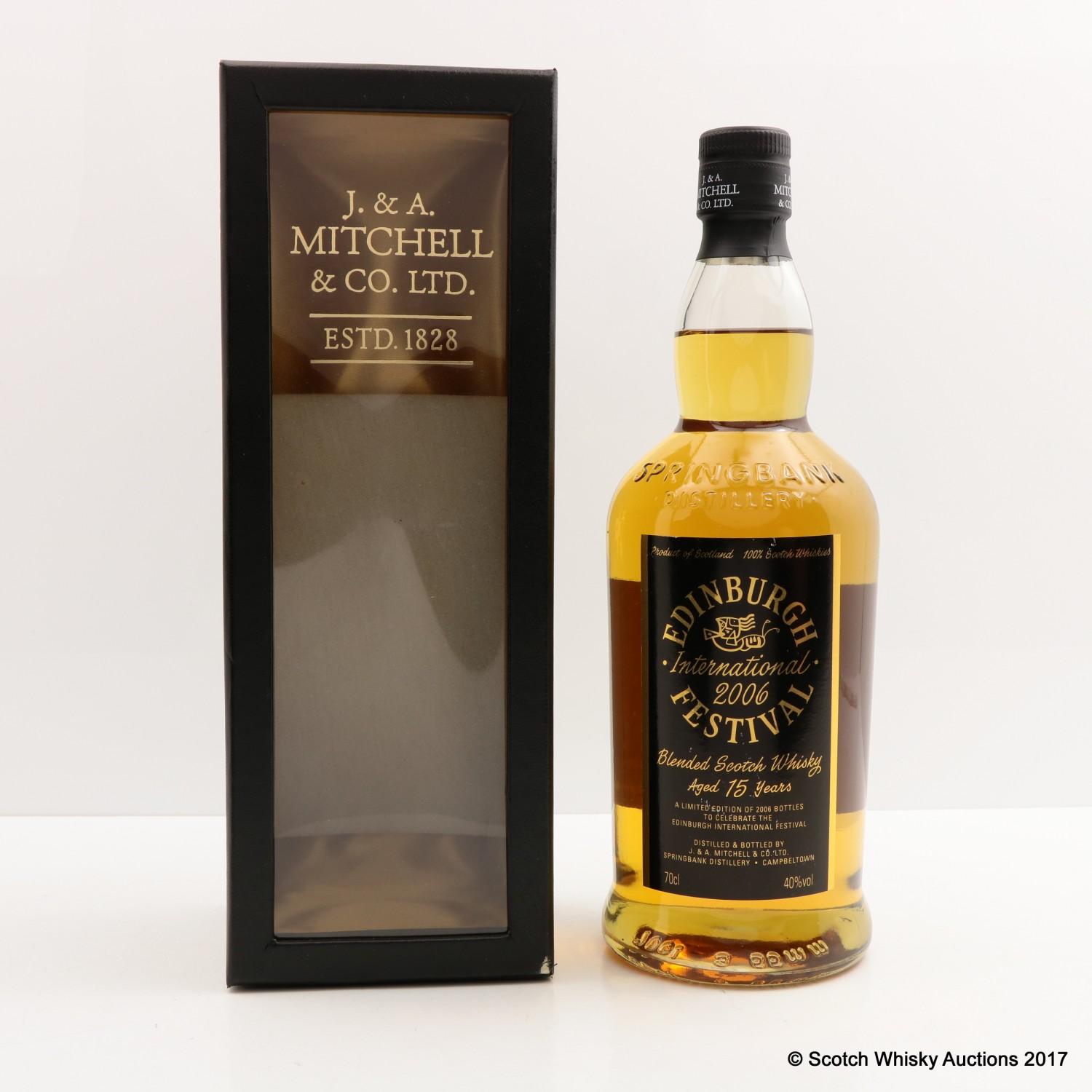 Springbank 15 Year Old Distillery Blend For 2006 Edinburgh