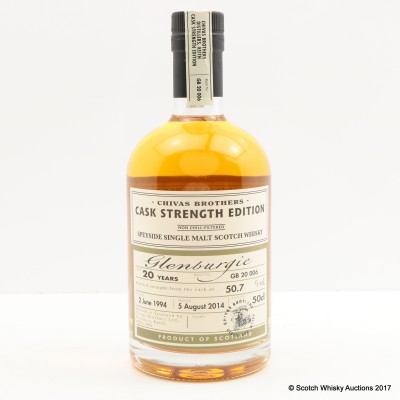 Glenburgie 1994 20 Year Old Chivas Brothers Cask Strength Edition 50cl