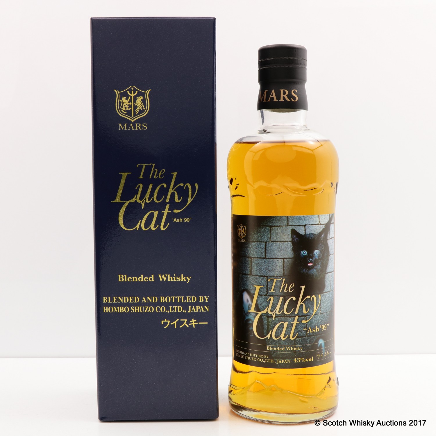 Mars Lucky Cat Ash '99 Blended Whisky The 75th Auction Scotch