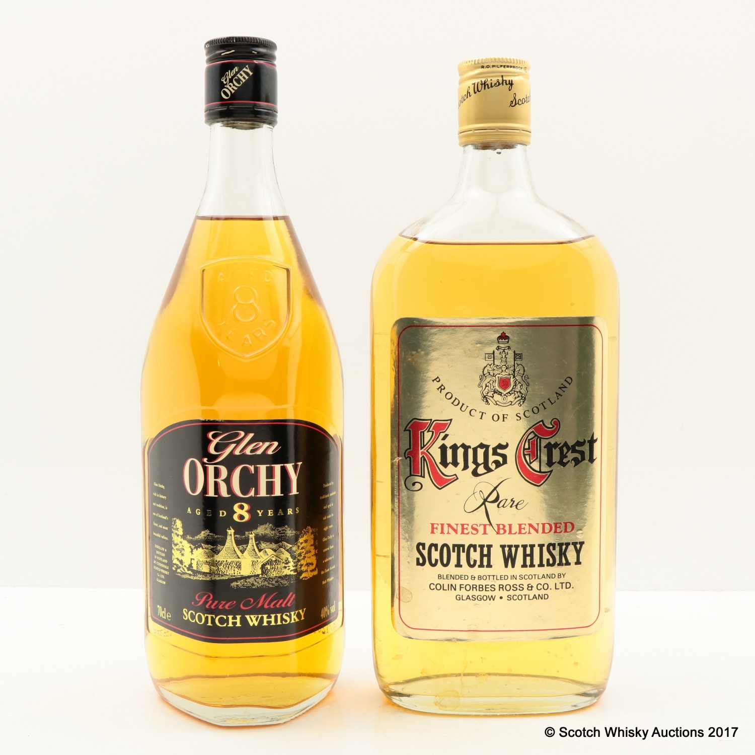 Glen Orchy 8 Year Old & Kings Crest 75cl The 76th Auction Scotch