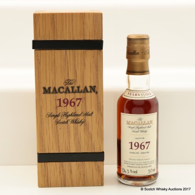 Macallan 1967 35 Year Old Fine & Rare Mini 5cl