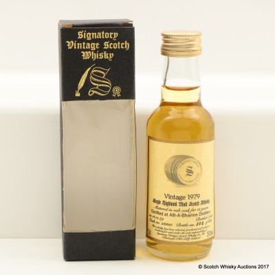 Allt-A-Bhainne 1979 15 Year Old Signatory Mini 5cl