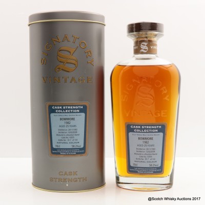 Bowmore 1982 25 Year Old Signatory