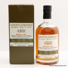 BRORA 1981 24 YEAR OLD HAND BOTTLED FOR LA MAISON DU WHISKY 50CL