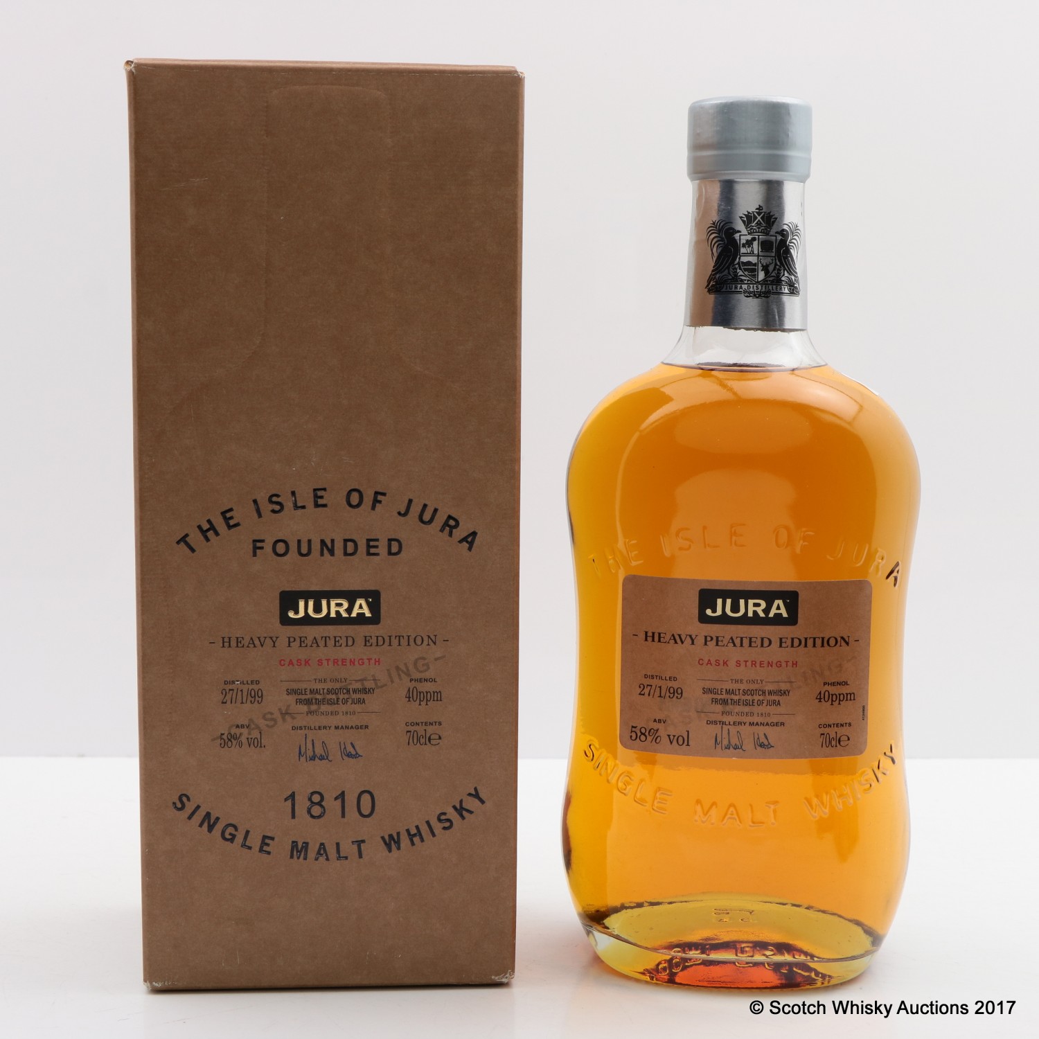 Jura 1999 Cask Strength Heavy Peated Edition The 76th Auction