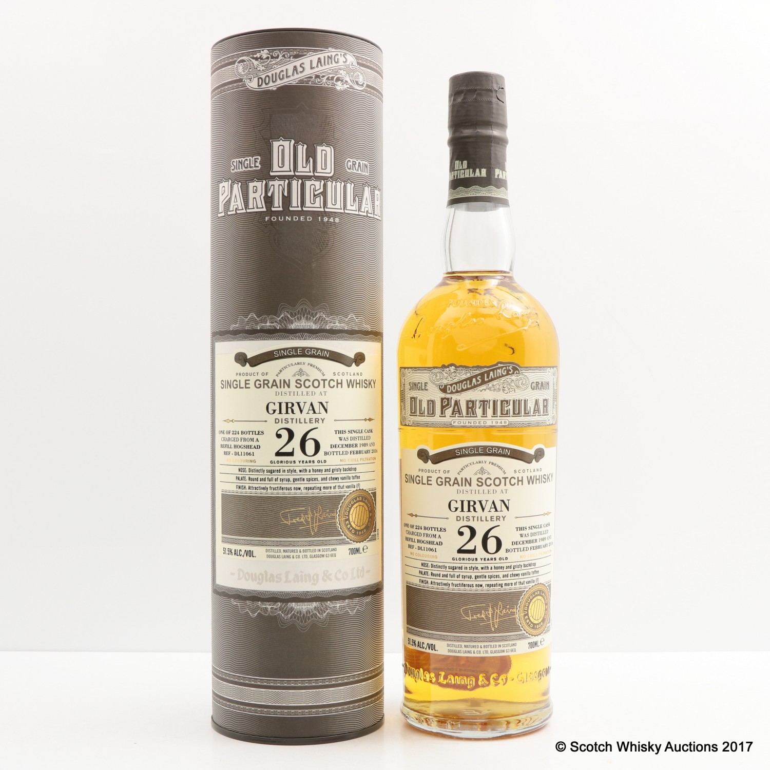 Girvan 1989 26 Year Old Old Particular The 77th Auction Scotch