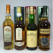 Arran 10 Glen Scotia 12 Glenlivet 12 Tamdhu 12