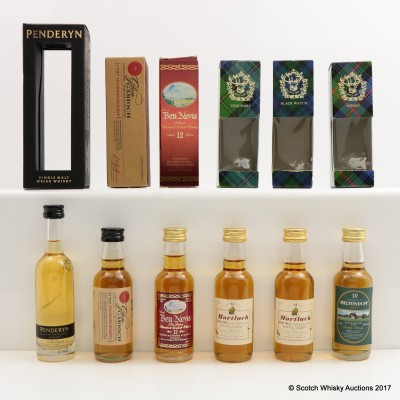 Assorted Minis 6 x 5cl Including Glen Garioch Founders Reserve