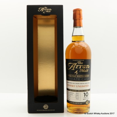 Arran 2004 10 Year Old Private Cask For Whisky Unlimited International Malt Whisky Festival Gent 2015