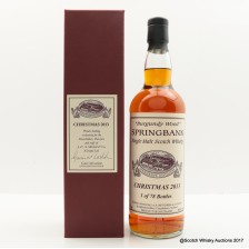 Springbank Christmas 2013 Burgundy Wood Private Staff Bottling