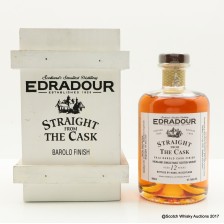EDRADOUR 1995 12 YEAR OLD STRAIGHT FROM THE CASK GAJA BAROLO FINISH 50CL