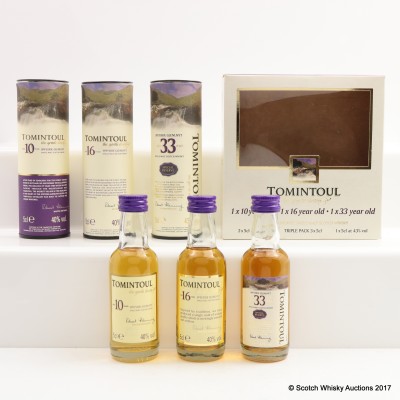 TOMINTOUL MINI COLLECTION 3 x 5cl