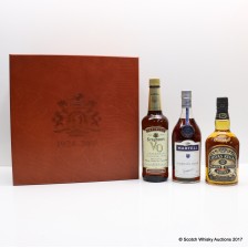 Seagram S Commemorative Employee Gift Box Including Martell Cordon Bleu Cognac Chivas Regal 12 Seagram S Vo 3 X