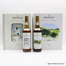 MACALLAN THE ARCHIVAL SERIES FOLIO 1   FOLIO 2 2 X 70CL