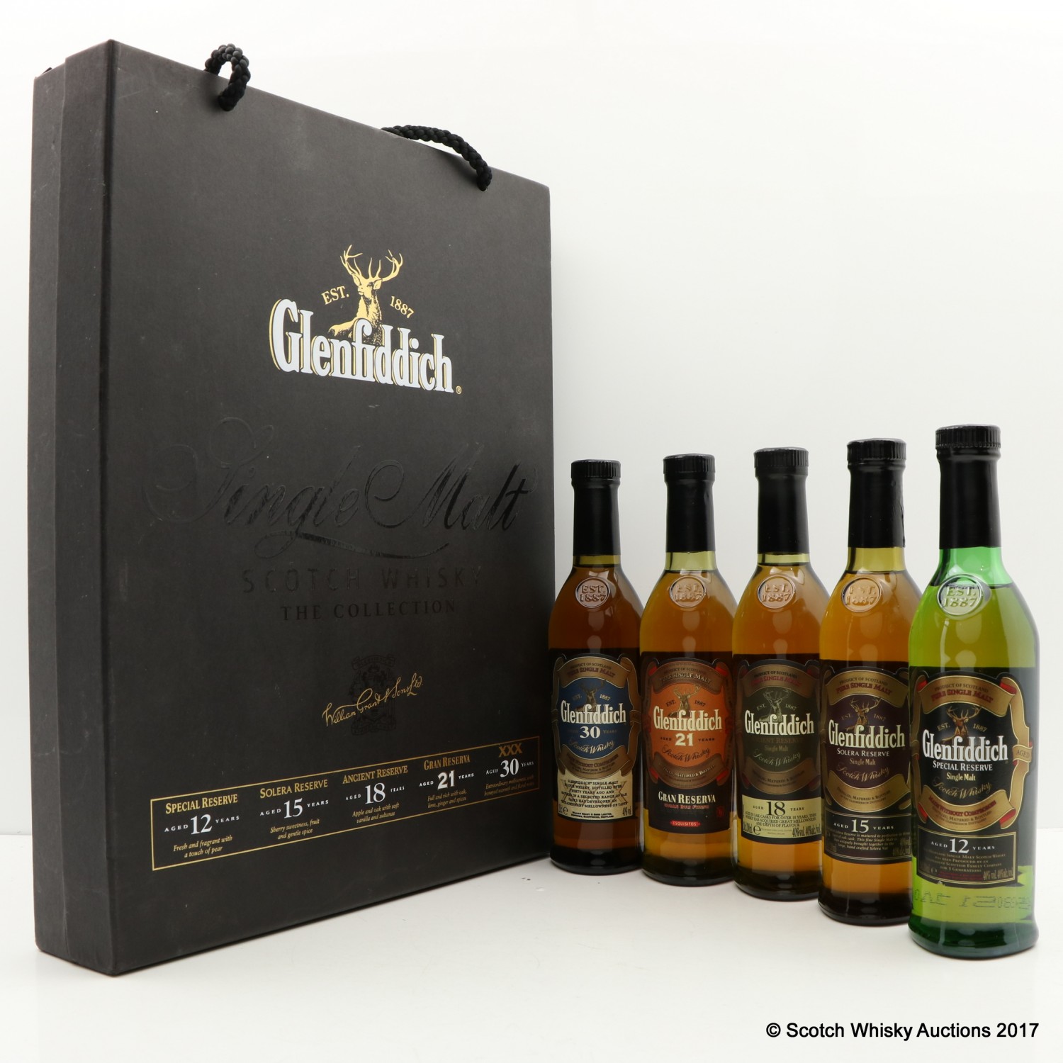 Glenfiddich The Collection 5 X 20cl The 79th Auction Scotch Whisky