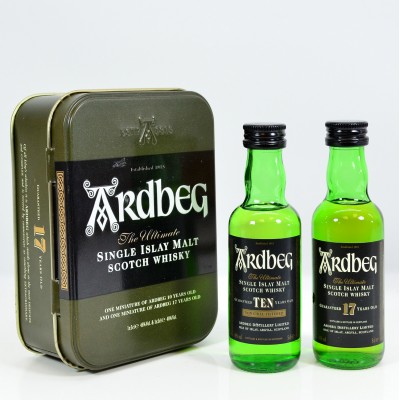 Ardbeg 17 Year Old & 10 Year Old Mini 2 x 5cl