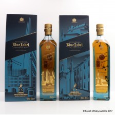 JOHNNIE WALKER BLUE LABEL EDINBURGH LIMITED EDITION   JOHNNIE WALKER BLUE LABEL LONDON LIMITED EDITION