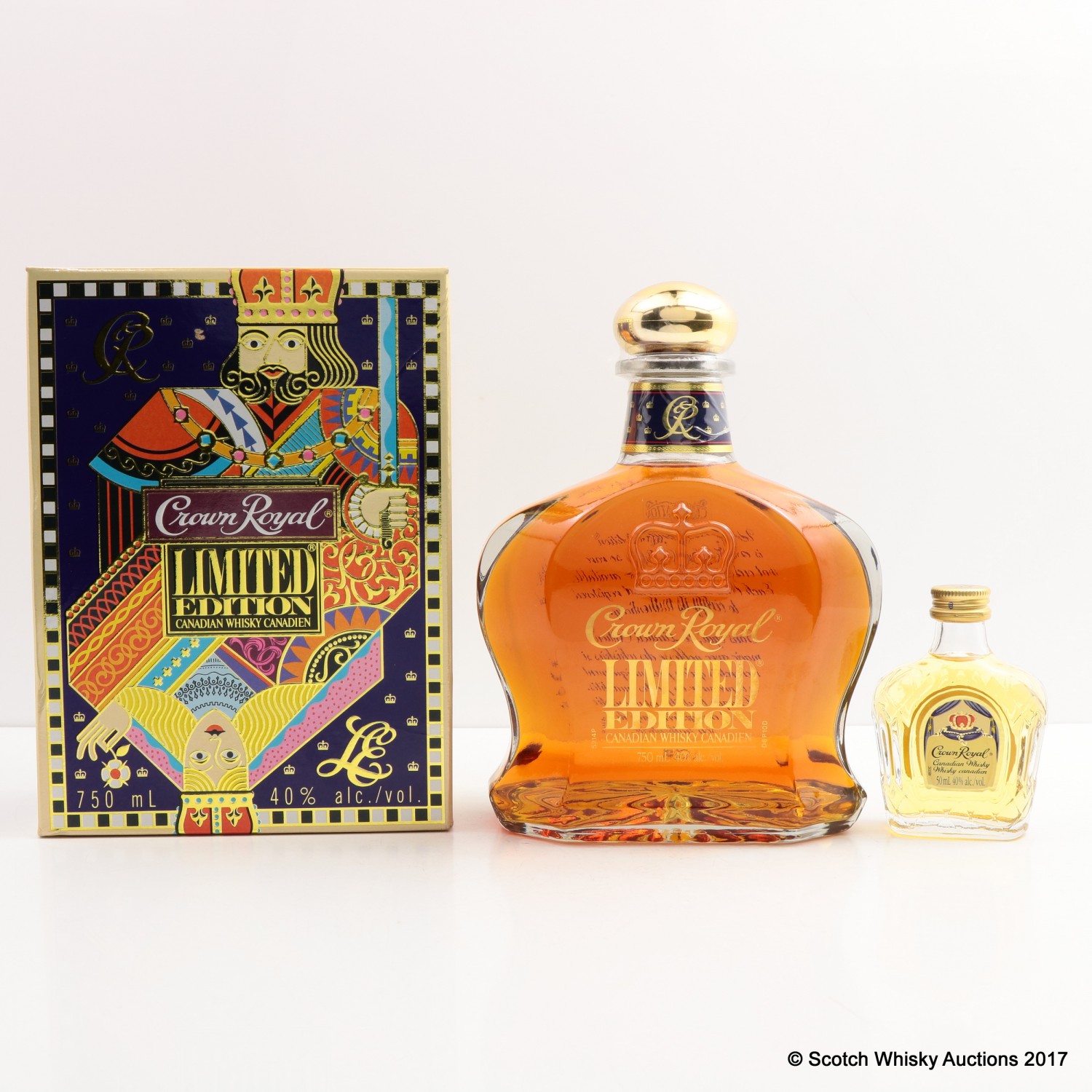 Crown Royal Limited Edition & Matching Mini 75cl & 5cl | The 79th Auction | Scotch Whisky Auctions