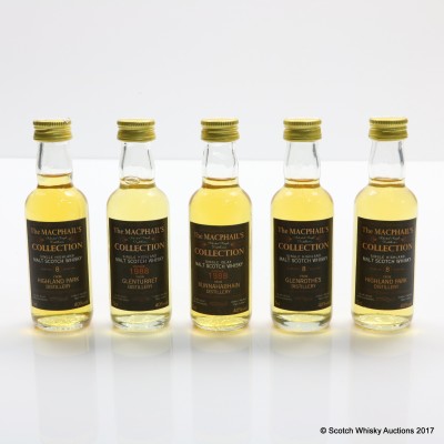 Assorted Gordon & MacPhail Minis 5 x 5cl Including Bunnahabhain 1988