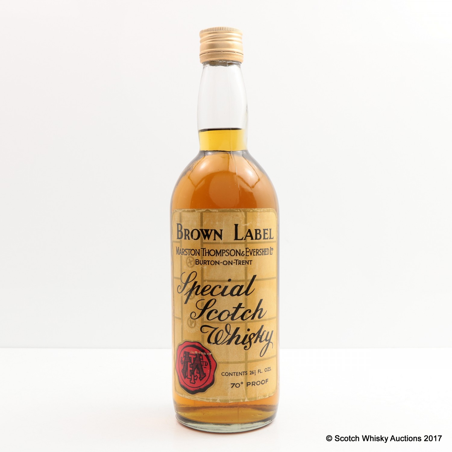 Brown Label Special Scotch Whisky 26 2/3 FL OZ The 79th Auction
