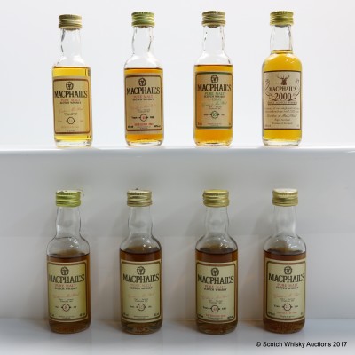 Assorted MacPhail's Minis 8 x 5cl Including 1938 45 Year Old