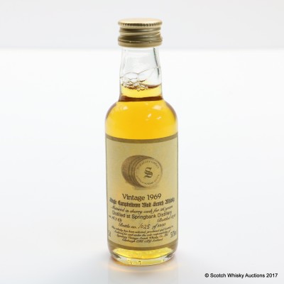 Springbank 1969 26 Year Old Signatory Mini 5cl