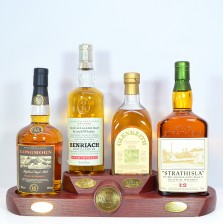 The Heritage Selection Longmorn 15 Strathisla 12 Glen Keith 1983 Benriach 10 With Wooden Plinth