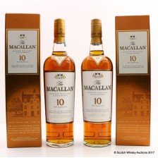 Macallan 10 X 2 And 12 Fine Oak Sherry Cask 3 X 70cl