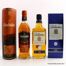 Glenfiddich 14 Rich Oak 70cl Ballantine S 12
