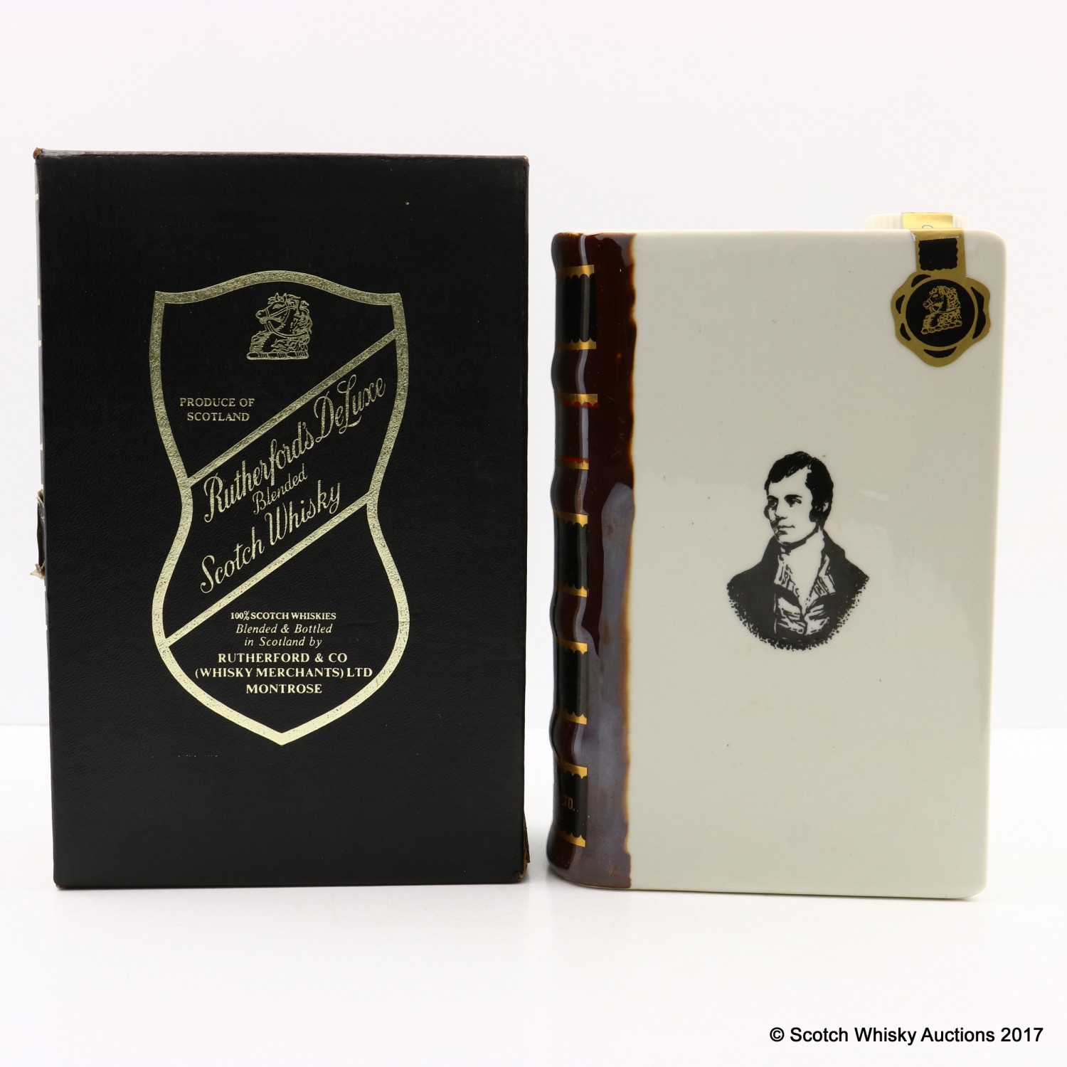 Rutherford's Ceramics Spirit Of Burns Book Decanter The 80th Auction